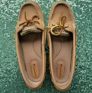SPERRY TOP SIDER TAN GOLD SIZE 8.5 EUC